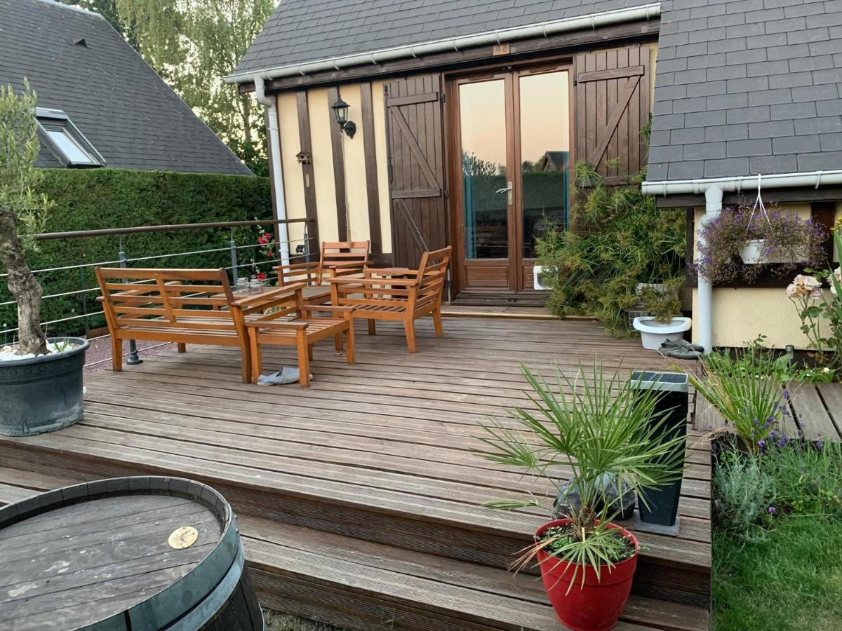 Le Chalet Normand Merville-Franceville-Plage Exterior foto